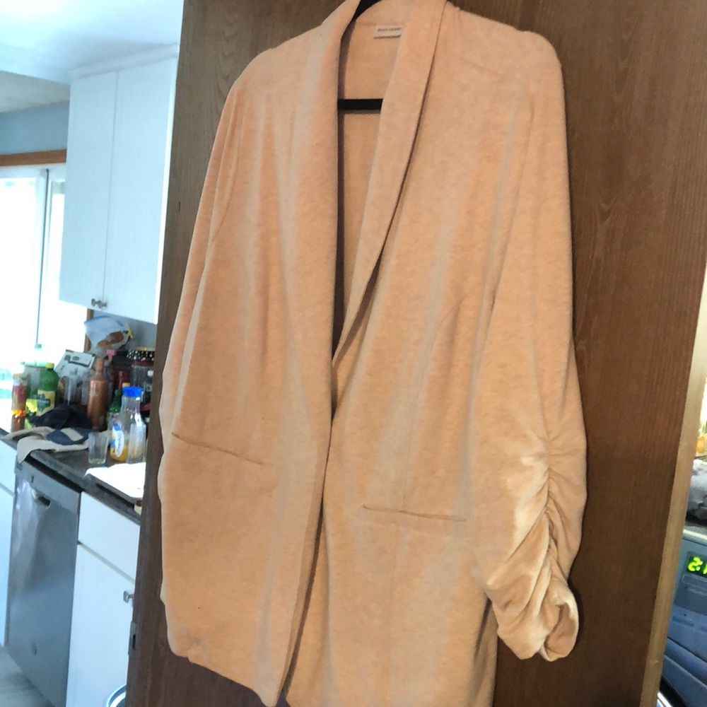 Soft sweatshirt material blazer